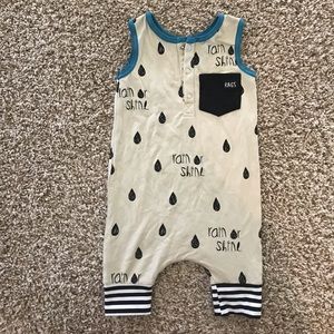 Rags to Raches cropped rain or shine romper